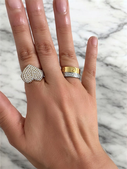 Bague coeur