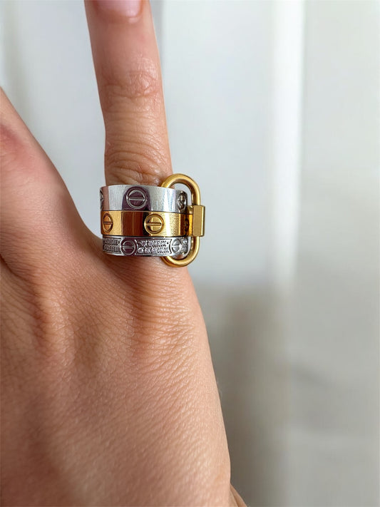 Fermoir à vis bague love