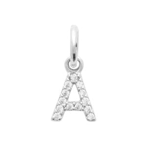 Pendentif lettre argent