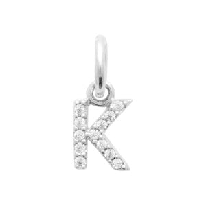 Pendentif lettre argent