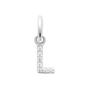 Pendentif lettre argent