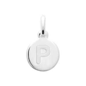 Pendentif pastille lettre