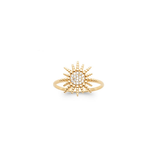 Bague soleil zirconium