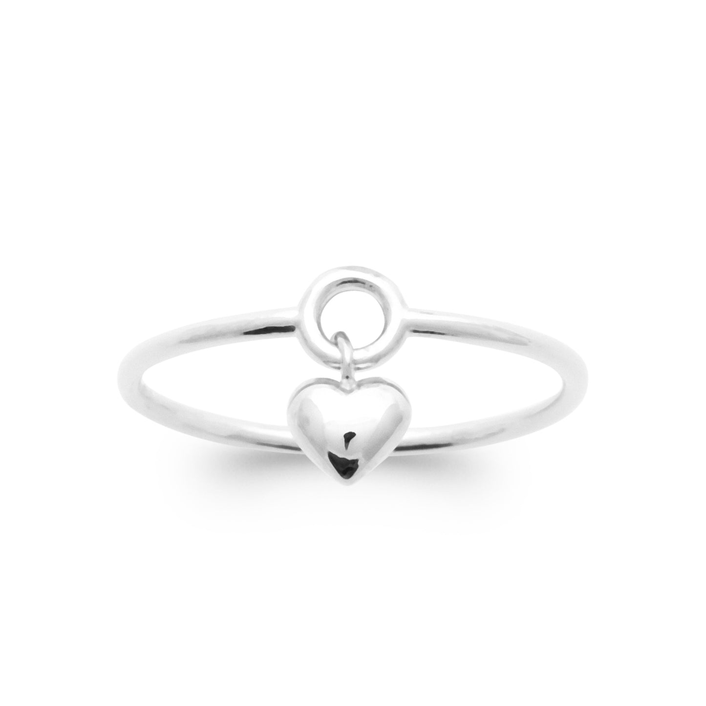 Bague pendant coeur