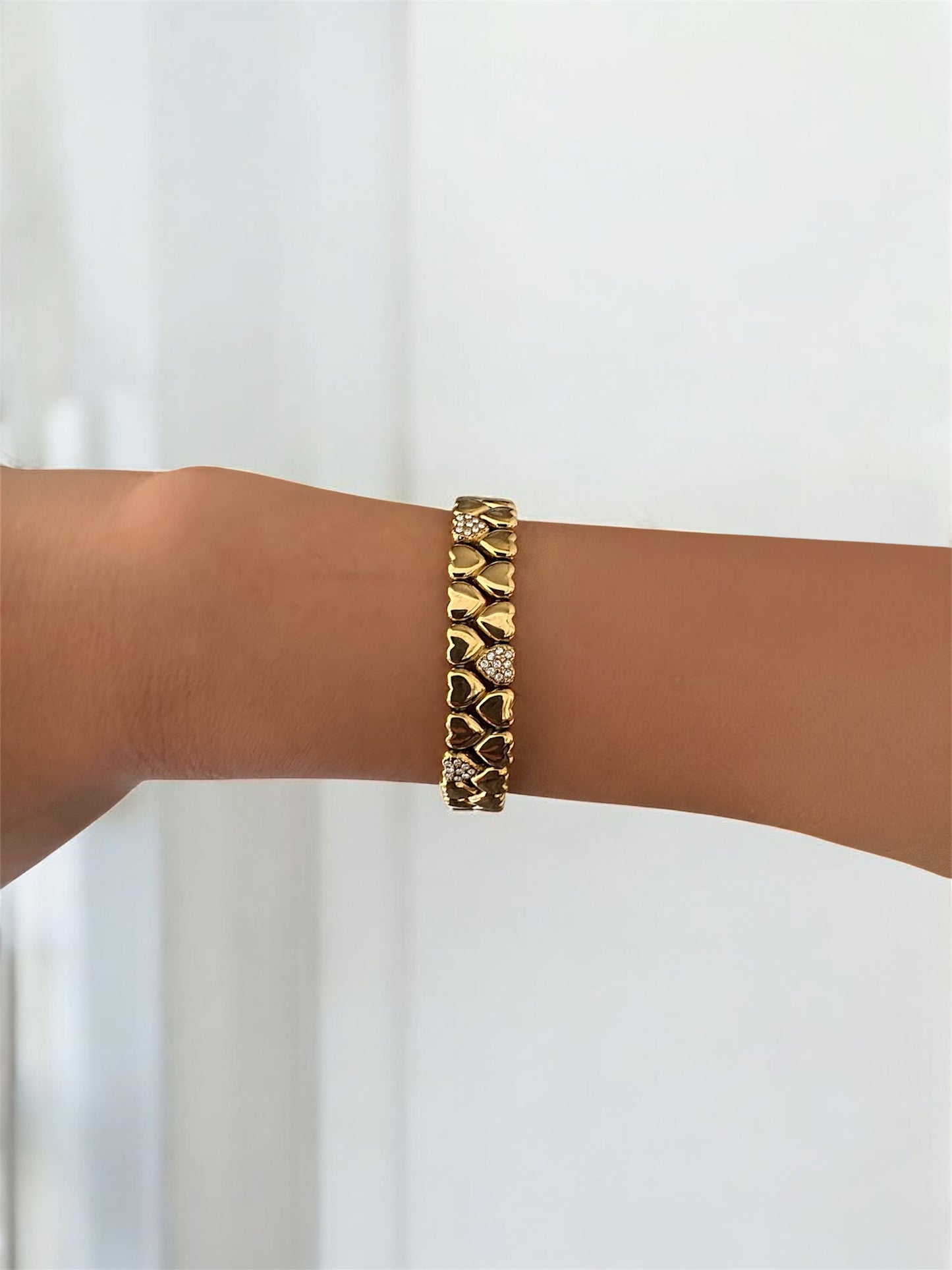 Bracelet jonc cœur