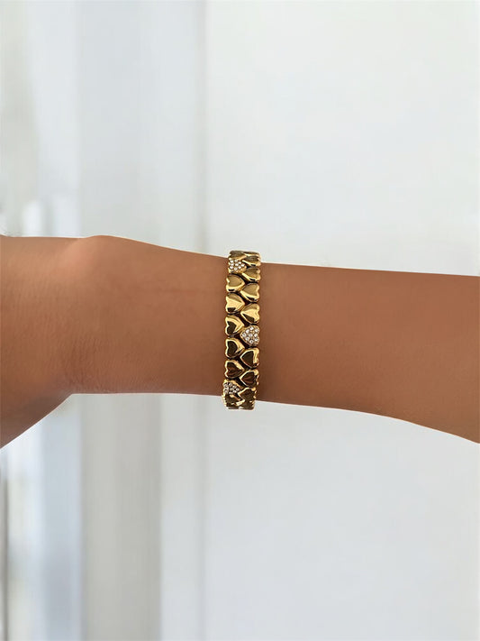Bracelet jonc cœur
