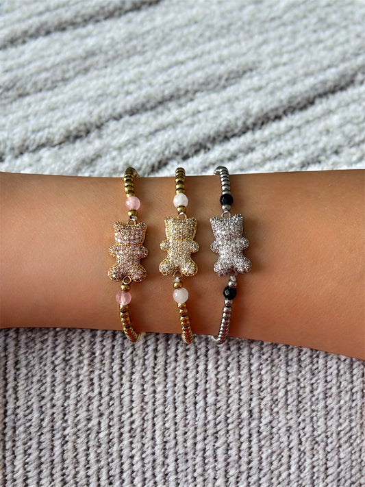 Bracelet perle ourson