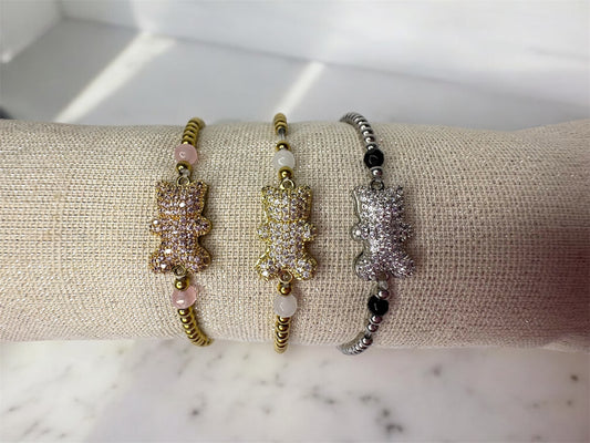 Bracelet perle ourson