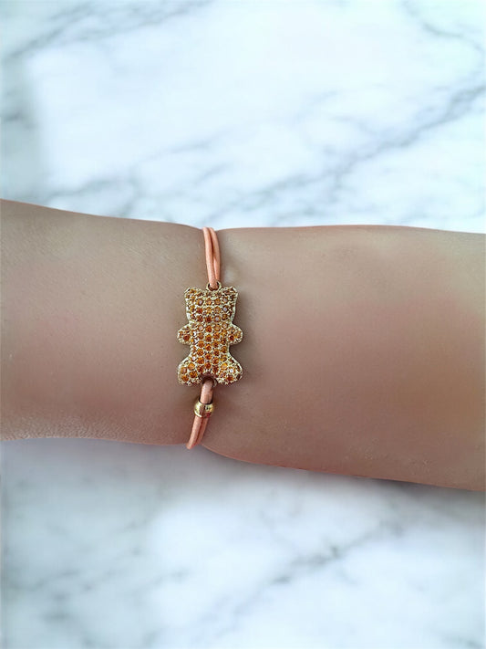 Bracelet cordon ourson