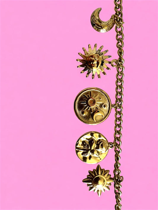 Bracelet breloques lune